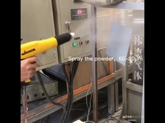 Hoe wordt een chroompoedercoating gespoten?