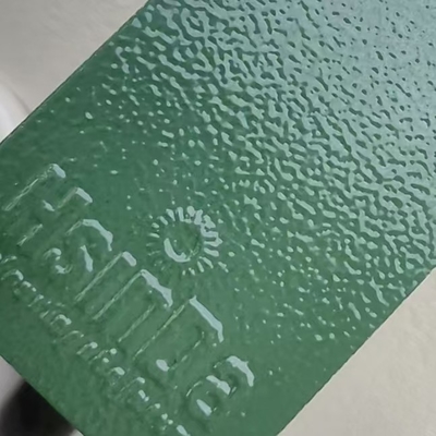 Hoogduurzame rimpelvrije groene poedercoating voor het bedekken van gebreken en onvolkomenheden