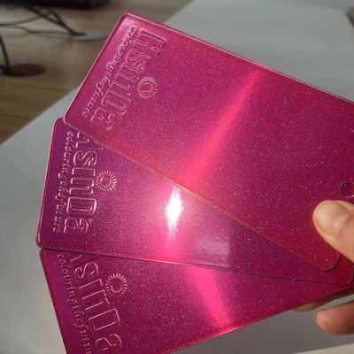 Glimmerende roze polyesterpoedercoating voor elektronica Automotive interieurs UV- en vochtbestendig