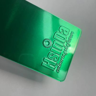 Candy Groen Poedercoating met Elektrostatisch Spuiten UV-bestendig en Gemakkelijk te Reinigen voor Metalen Oppervlakken