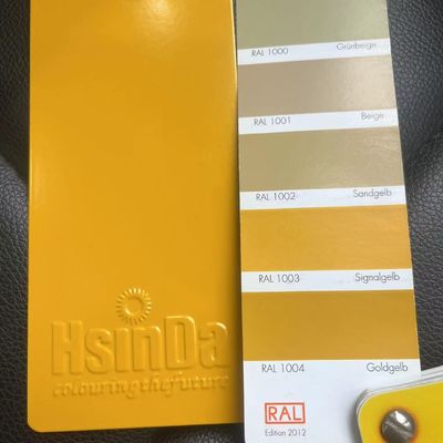 RAL 1003 Signaalgeel poedercoating met UV-bestendigheid voor elektrostatisch spuiten op metalen oppervlakken
