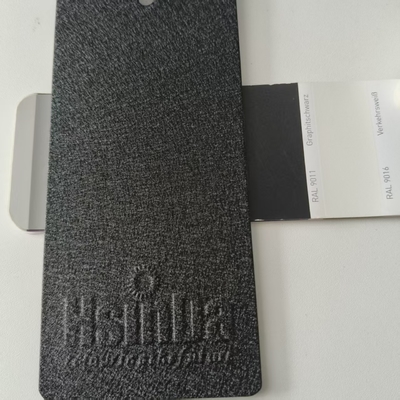 Weerbestendig Zwart Leder afwerking Polyester Elektrostatische Coating Poeder voor Buiten Poedercoating