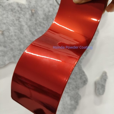 Dubbele Laag Chroom Illusie Rood Polyester Poedercoating Verf voor Metaal Coating